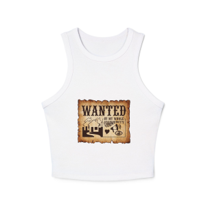 Wanted Micro Rib Racer Tank Top – Ideal for Casual Days, Summer Events, Gifts for Friends, Community Gatherings, and Outdoor Fun!